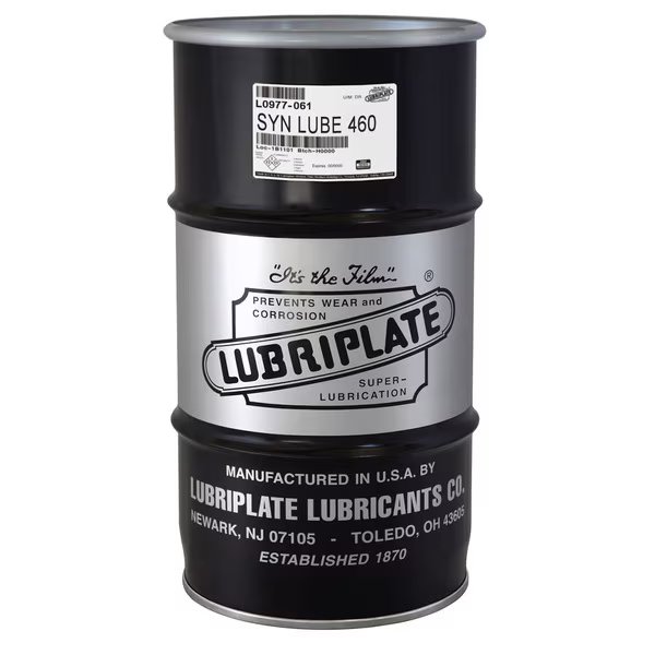 Synthetic PAO Fluid Drum 460 ISO Viscosity, Water White, Lubriplate, Mfr#: L0977-061